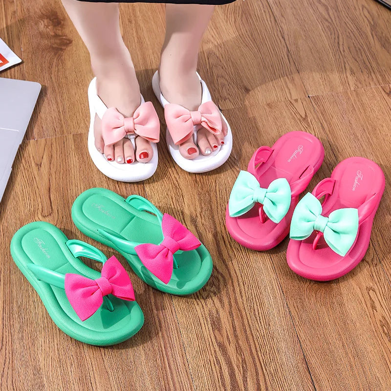 ❥Women Summer Bow Slippers/Slides