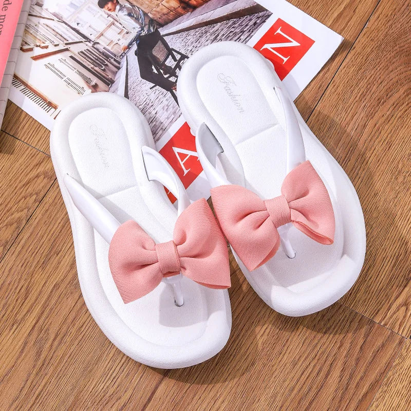 ❥Women Summer Bow Slippers/Slides