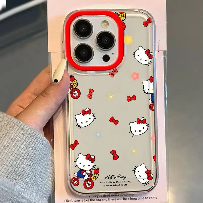 ❥Red Bicycle Hello Kitty Phone Case