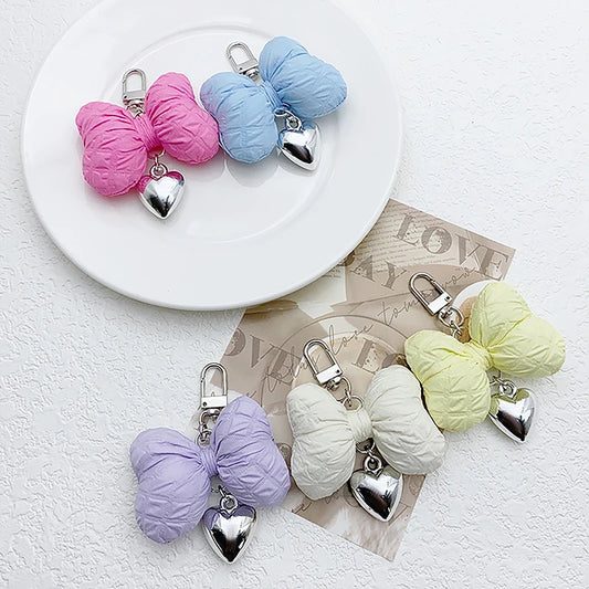 ❥Macaron Color Bow Keyring