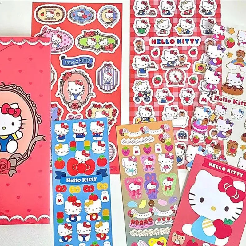 ❥ Kawaii Sanrio Sticker Set: Hello Kitty, Cinnamoroll, My Melody, and More! Perfect for DIY Projects, Gifts, and Kids' Play!