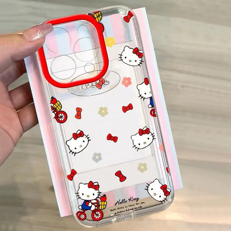 ❥Red Bicycle Hello Kitty Phone Case