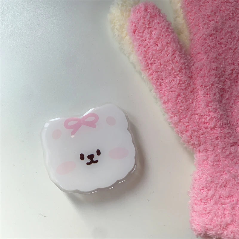 ❥ Pink ribbon Puppy MagSafe Smart Tok