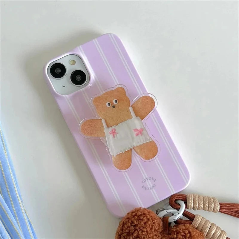 ❥ Adorable Cookie Bear MagSafe phone grip