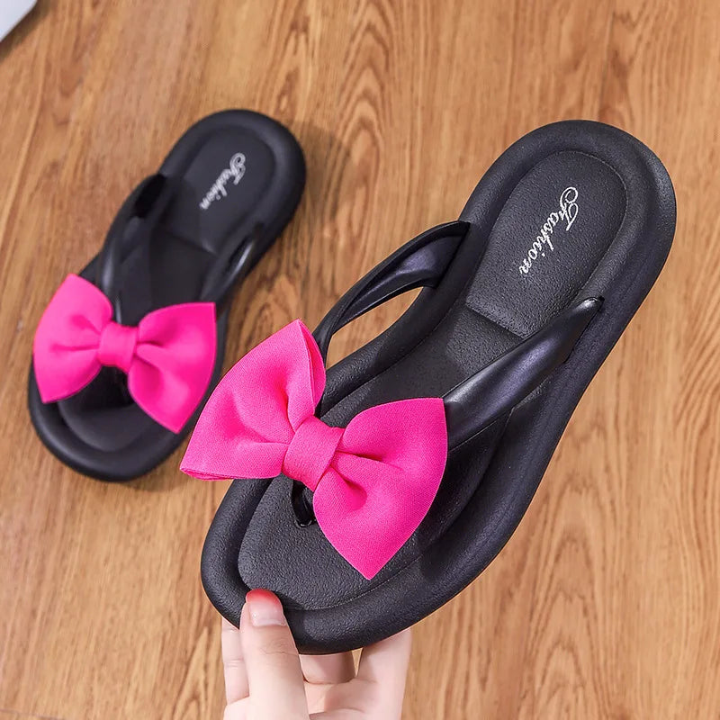 ❥Women Summer Bow Slippers/Slides