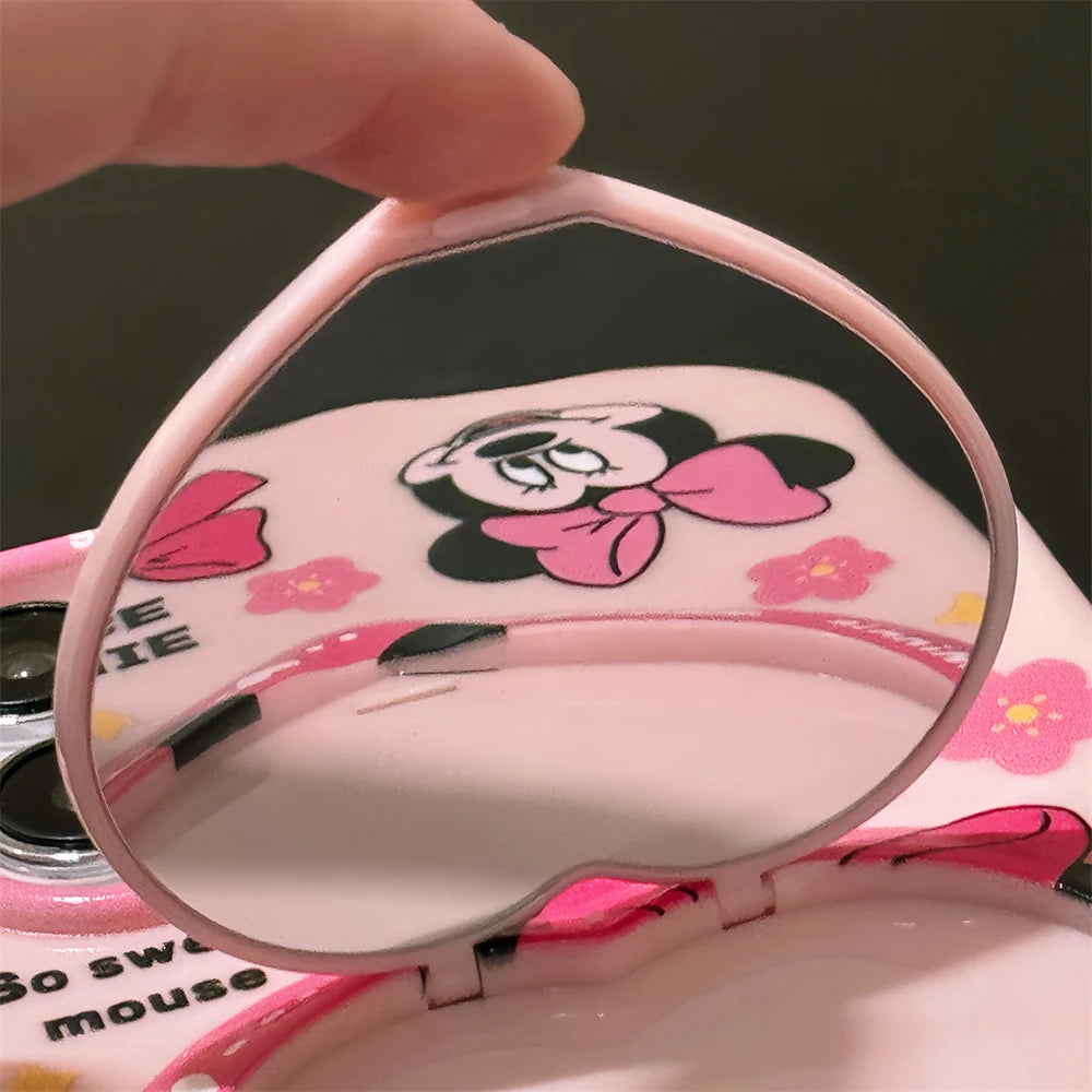 ❥Mickey and Minnie mirror holder phone case