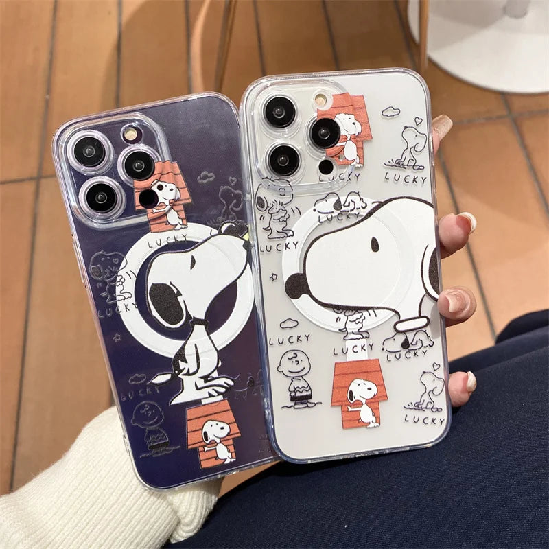 ❥ Snoopy Case with MagSafe Smart Tok