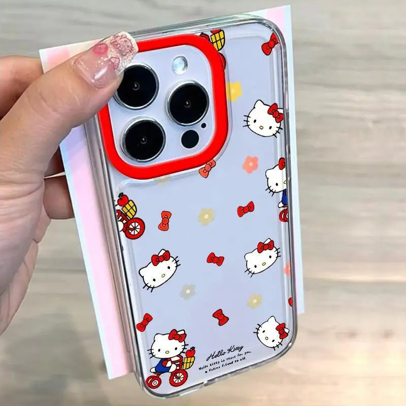 ❥Red Bicycle Hello Kitty Phone Case