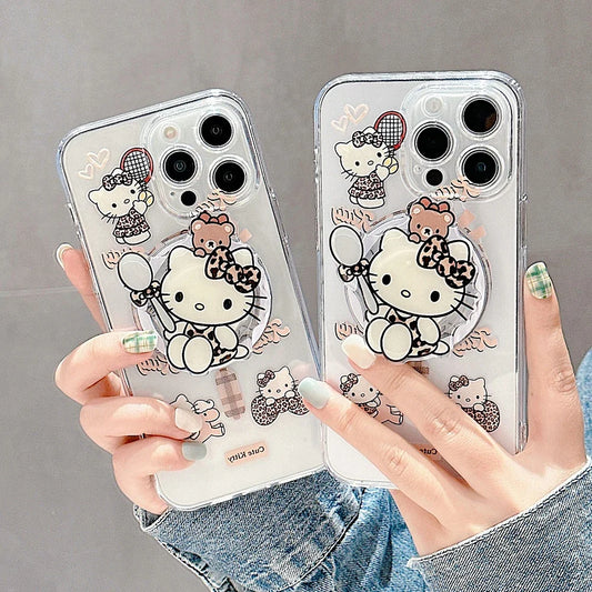 ❥Tennis Hello Kitty Phone Case with Smart Tok